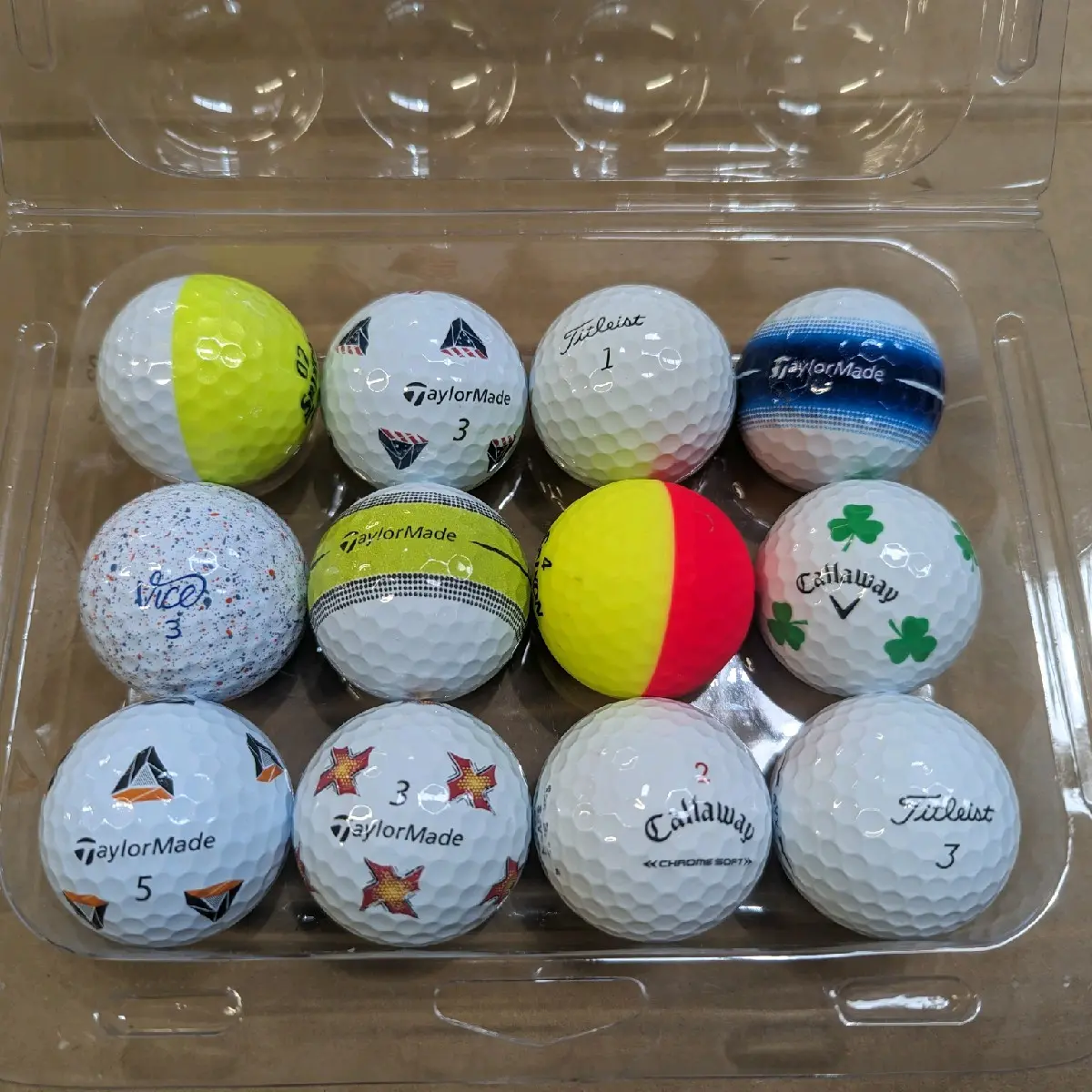 12x Premium Mix Mint/Grade A Golf Balls - Biggest Brands
