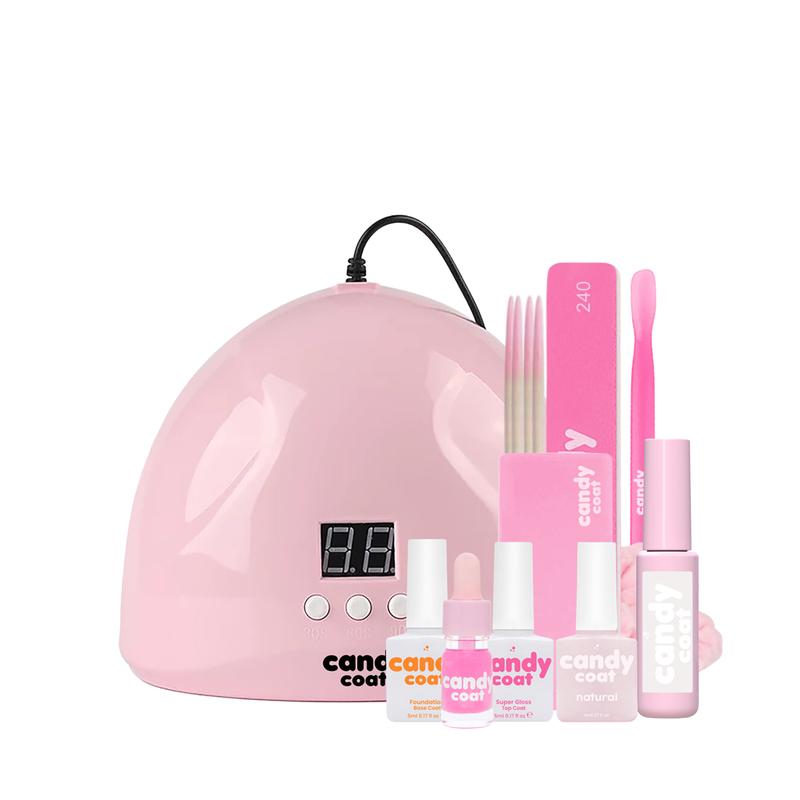 Candy Coat Classic French Kit Gel Nail Kit with Essentials 0