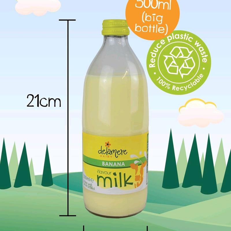 DELAMARE Flavoured Milk 500ml x 6 (6 Pack) - 6 Different Flavours Available - Milk flavoured Beverage 5