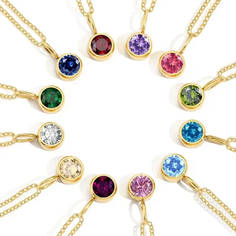 CLEARANCE Birthstone Necklace 3
