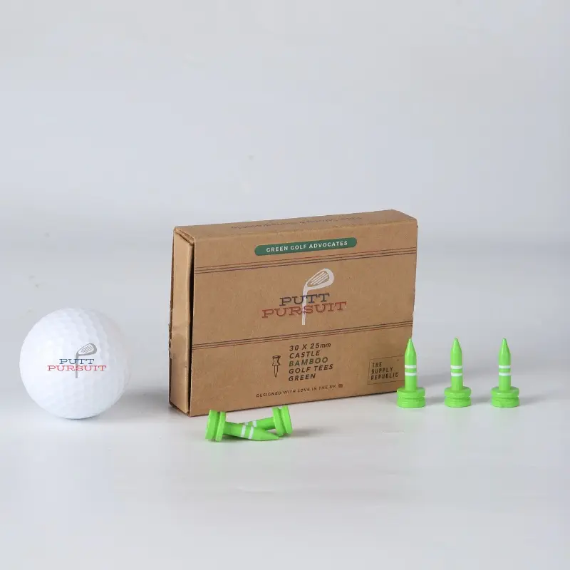 Bamboo Golf Tees 25mm | Green Castle Tees 0