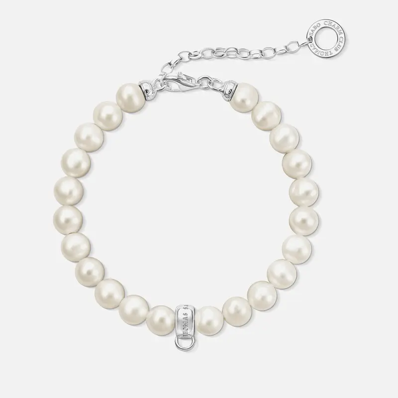 Thomas Sabo Charm Club Sterling Silver Freshwater Pearl Bracelet 1