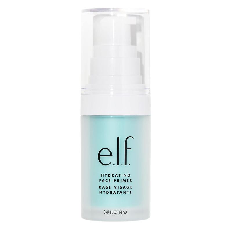 e.l.f. Hydrating Face Primer, Lightweight, Long Lasting, Creamy, Hydrates, Smooths, Fills in Pores and Fine Lines, Natural Matte Finish, Infused with Vitamin E, 0.47 Oz Makeup Cosmetic Moisturizer Moisture Moisturizing 0