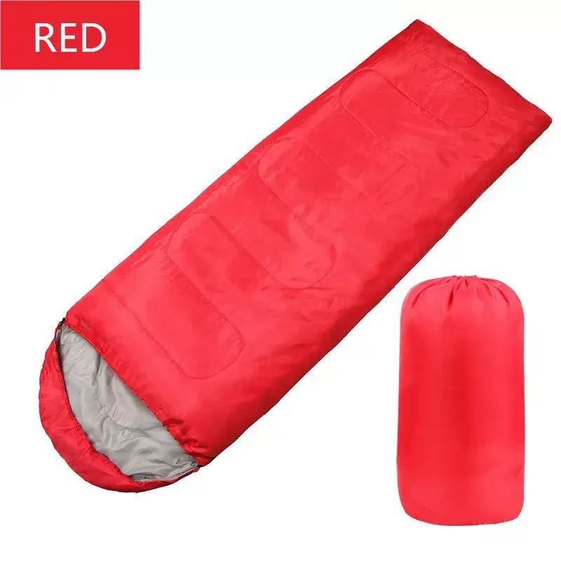 4 SEASON SINGLE SLEEPING BAGS CAMPING RECTANGULAR ENVELOPE ZIP UP KIDS ADULT UK 2