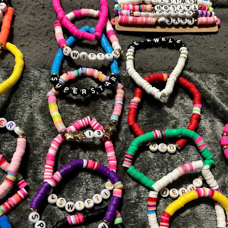 Taylor swift era tour friendship bracelet (FREE BRACELET GIFT WITH EVERY 2 BRACELETS PURCHASED)BUY 2 receive 3,buy 4 receive 6 bracelets!!!! 5