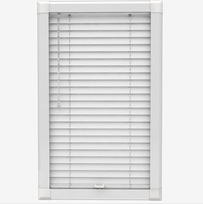 Funky Gadgets PVC Venetian Blind Blinds Easy Fit Curtains Trimmable Fittings Windows Treatment Shutters Twist Open Close PVC headrail 0