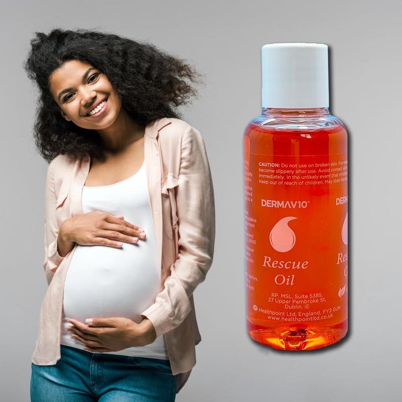 Derma V10 Rescue Oil, Reduce Appearance Of Stretch Marks And Scar Tissue, For Dry, Dehydrated Skin, After Sun, Ageing Or Blemished Skin, Clinically Tested, Paraben Free, Vegan Friendly, Made In The UK 2