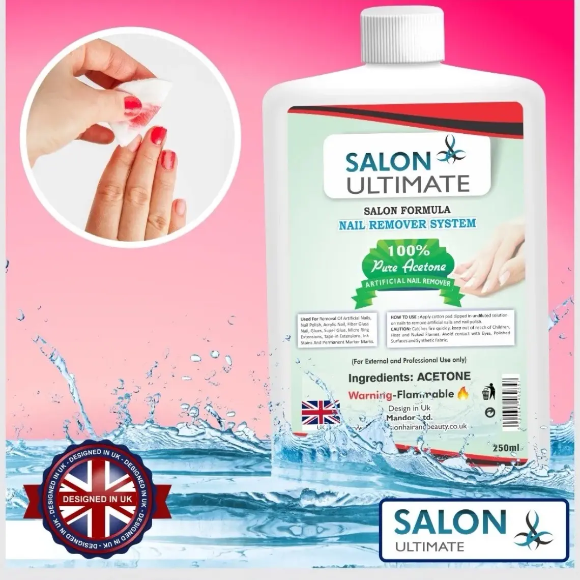 100% pure acetone dissolve nail glue/ uv gel /nail tips GEL remover 100ml Manicure Nail Care Acrylic Salon Nail Polish Oil Polish Nail File