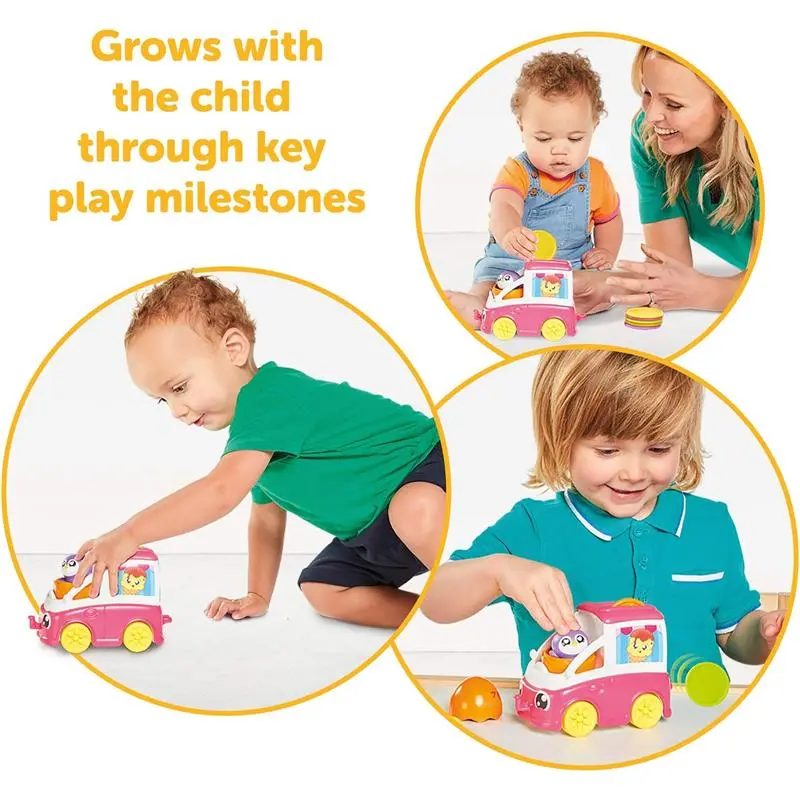 Tomy: Toomies - Fill and Pop Ice Cream Truck with Hide and Squeak Egg - Educational Push-Along Play Toy for Toddlers 7