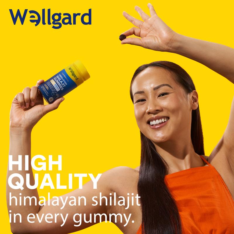Wellgard Himalayan Shilajit Gummies with Ashwagandha, B12, B6 Vitamins, and Zinc shilajit Resin, Vitamin Gummies, Energy Gummies, Shilajit Supplements 2