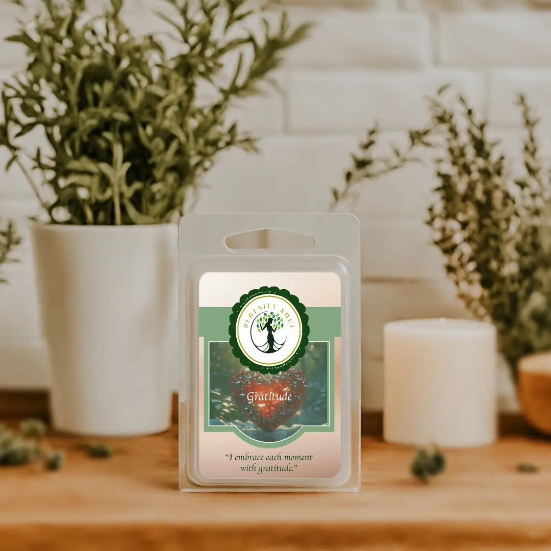 Gratitude Luxury Soy Hand-Poured Wax Melt - Clean Burn, Long-Lasting Aroma - Decor, Candle