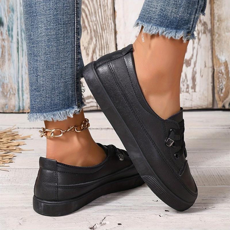 Product Introduction of Chic Slip-On Sneakers - Comfortable Low Top Design - Versatile White, Perfect for Casual Outings Walking Shoes Sports Shoes Girl Trainer Athletic Runner Training Footwear Closed Women Running 18
