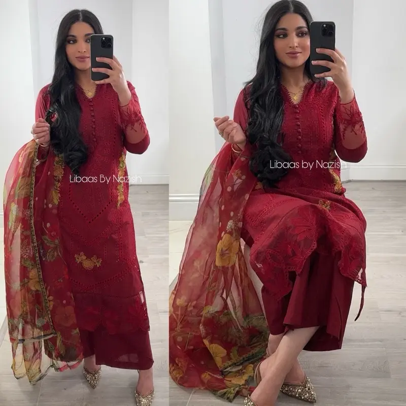 LBN-Girlfriend Maria B inspired ready to wear luxury 3 piece set elegant eid collection Womenswear