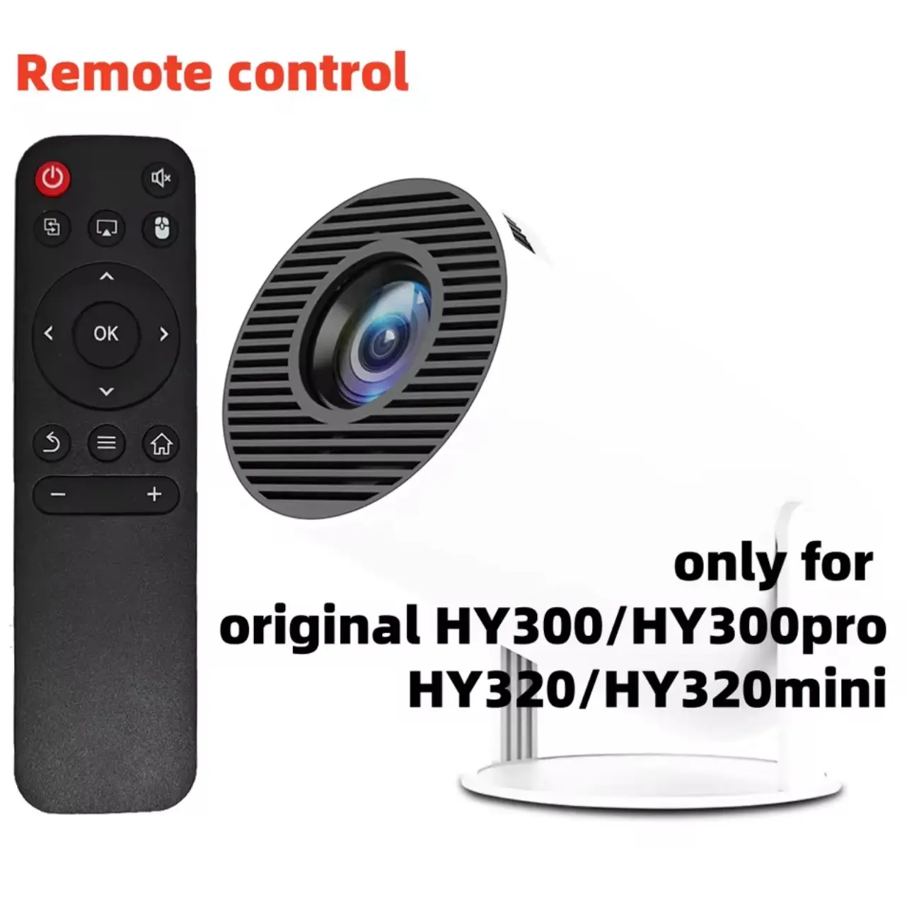 Additional Projector Remote Control - Replacement IR Wireless For Original HY300 HY300PRO HY320 HY320Mini