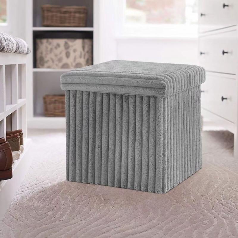 Foldable Storage Boxes with Lid (38x38x38cm)and Label Holder - Durable Organizers for Home and Office Room Decor 3