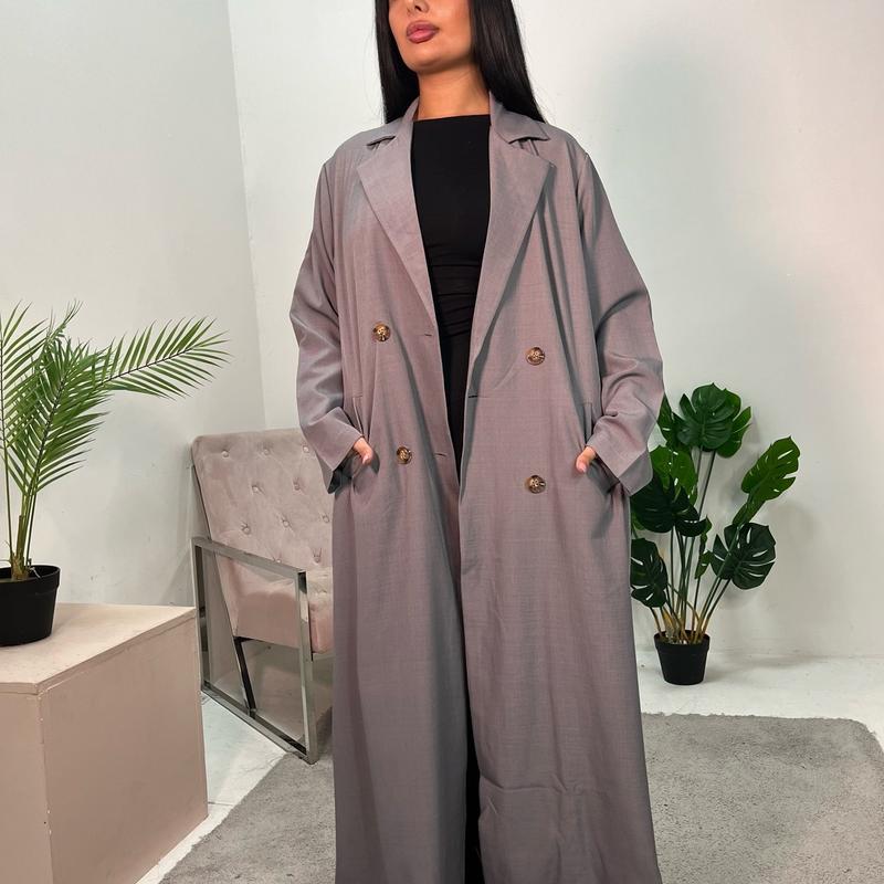 Ladies oversized button boyfriend lightweight duster coat onesize uk 6-16 4