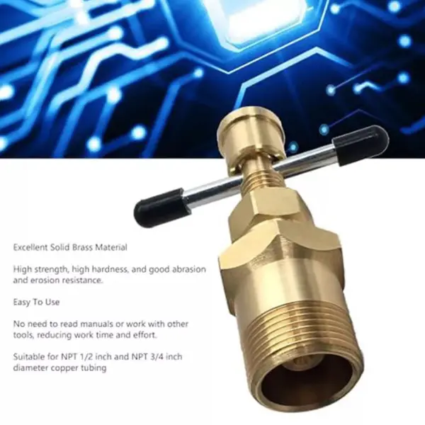 Olive Remover Tool, 15mm & 22mm Olive Puller Olive Remover Puller Tool, Not Damage The Pipe Solid Brass Pipe Fitting, Compression Ring Puller Plumbing Tool for Copper Pipe 3