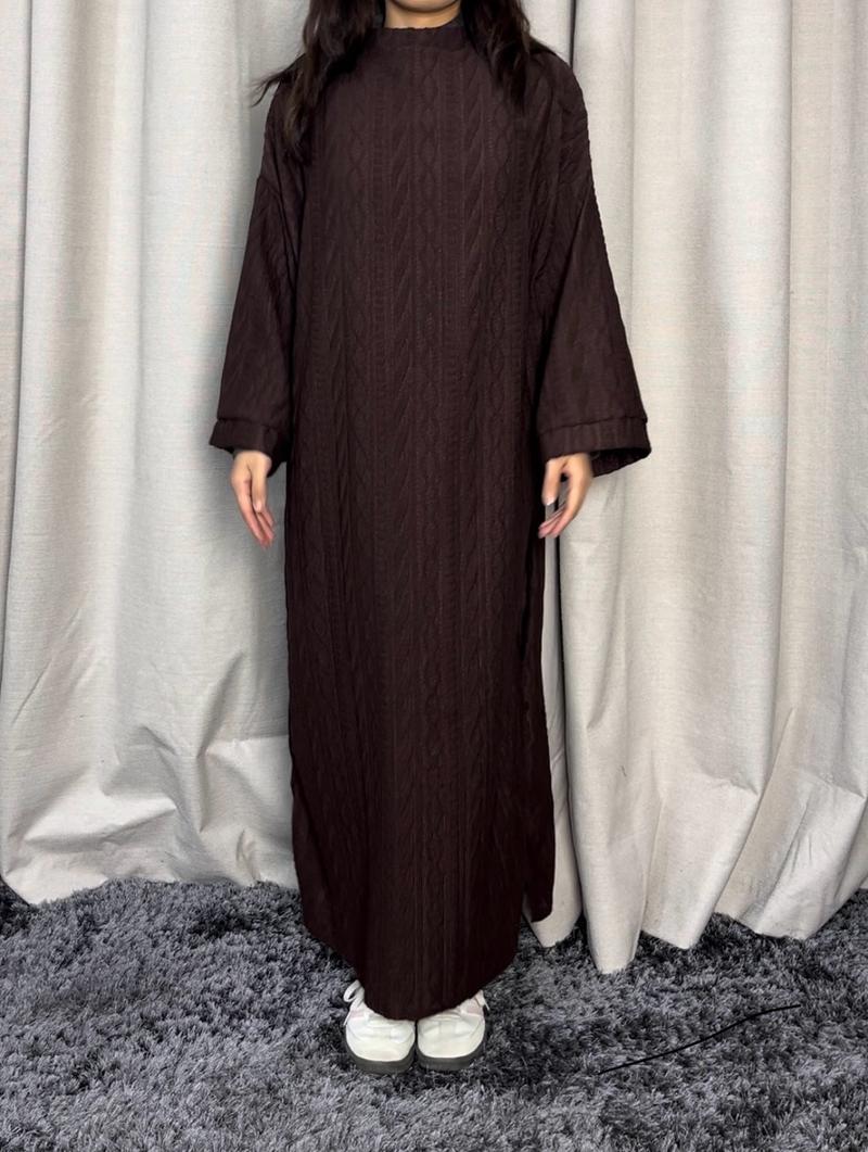 Product Introduction of FBS 190 Cable Knit Dress for Women - Casual Style - Womenswear 3