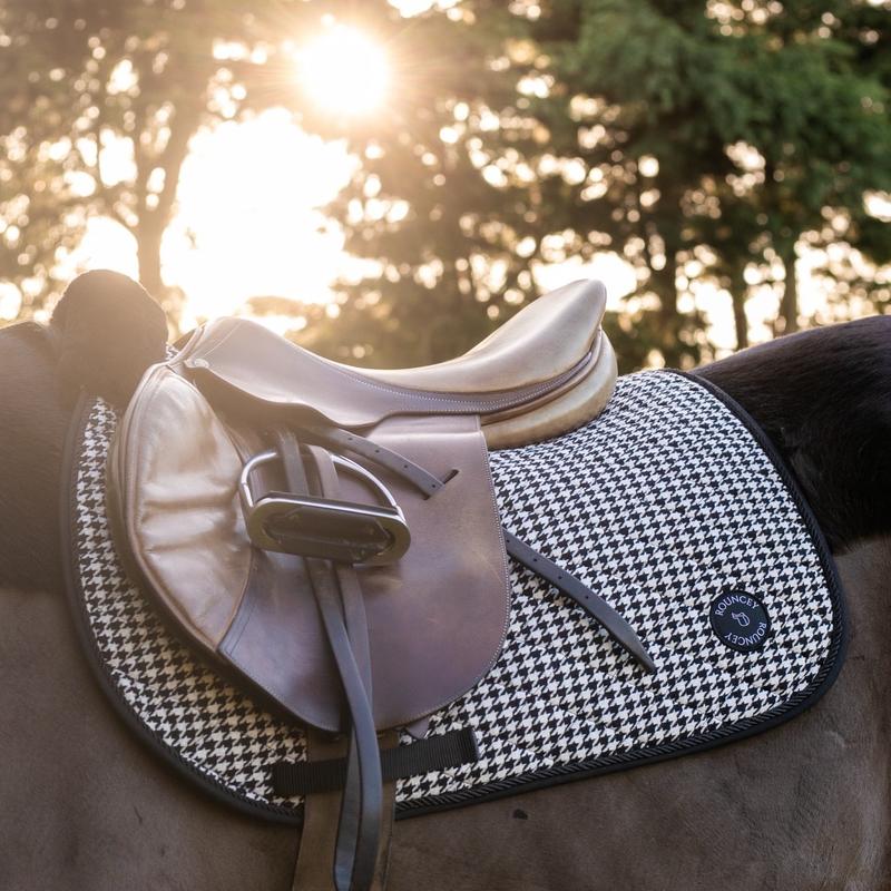 Rouncey Equestrian Houndstooth Signature Horse Saddle Pad 3