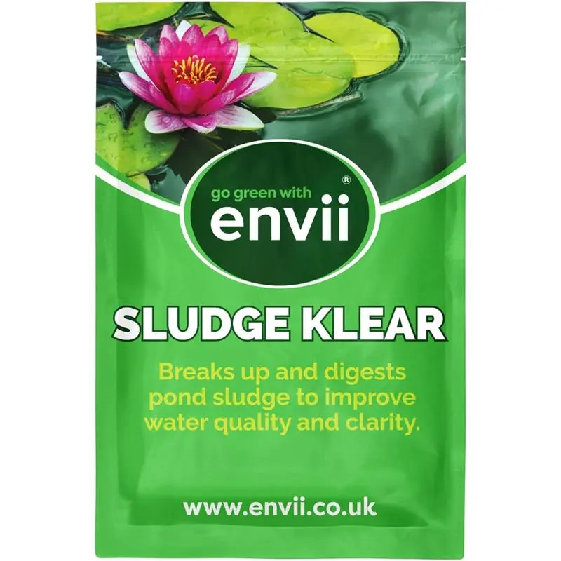 Sludge Klear Pond Sludge Remover, Natural Bacteria Sludge Buster Digests & Controls Organic Waste, Safe for All Fish & Wildlife Treats Up To 60,000 Litres (13,200 Gallons) 0
