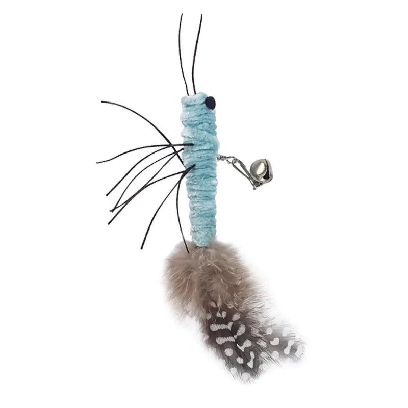 Dr. DC Interactive Cat Toy - Dragonfly Feather Teasing Stick with Wire for Fun Play | Pet Accessories for Cats 6
