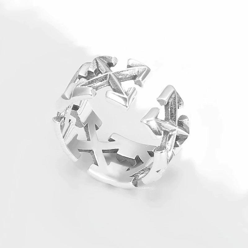 X-Centric Ring - Copper, Adjustable, Stackable - Men's and Women's Fashion Accessory 2