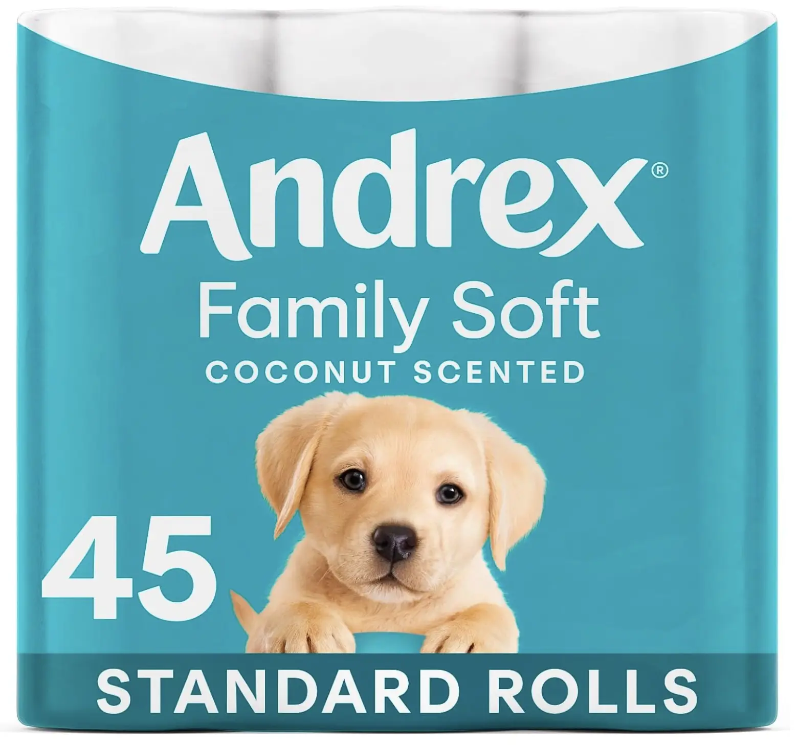 Andrex Coconut Fresh Fragrance Toilet Rolls - 45 Toilet Rolls, flushable