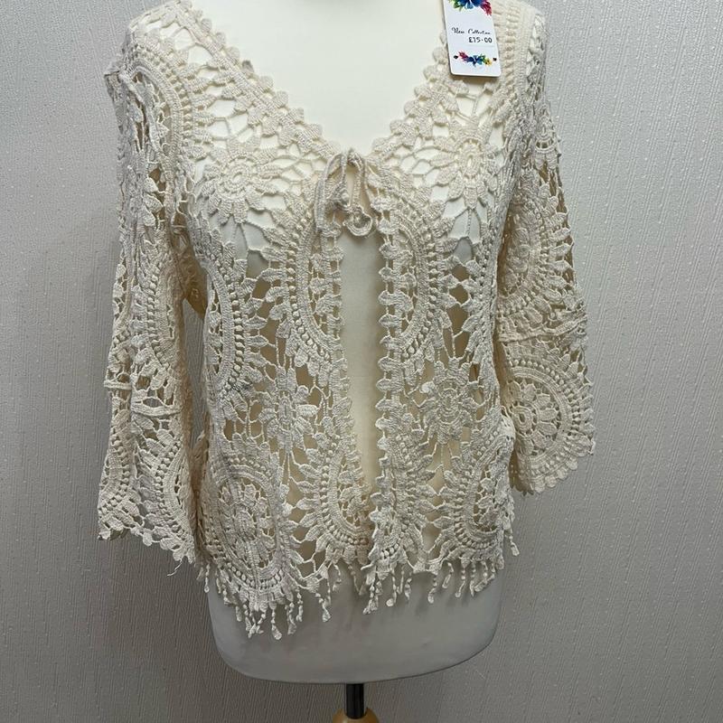 NEW Crochet Cardigan - With Tassels 6