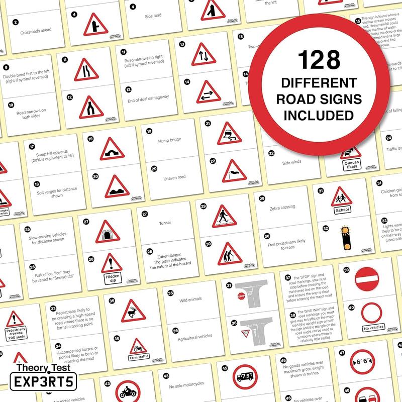 Intensive Kit - Theory Test Book 2025 UK DVLA + 128 Theory Test Flash Cards 2025 UK - Driving Instructor Approved - Driving Test Gifts For Teenage Boys & Girls 16-18 Years 3