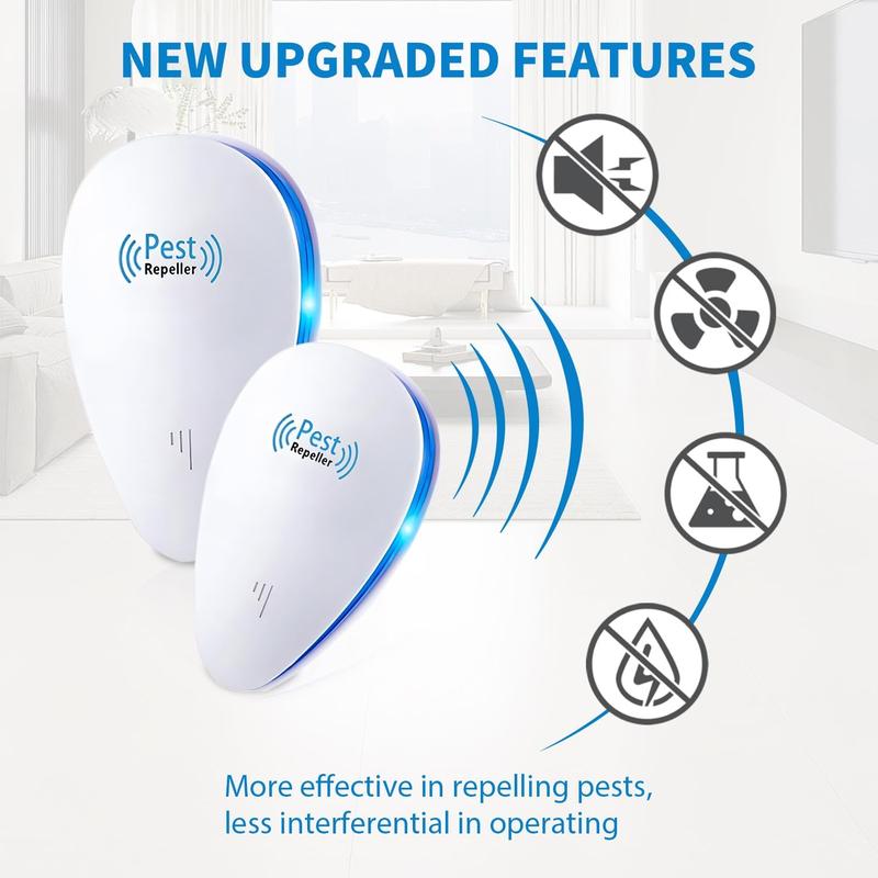 Ultrasonic Pest Repellent, Powerful Mouse Repeller - Effective against Mice, Rats, Spiders, Cockroaches, Rodents - Radiation Free - 4 Pack 3