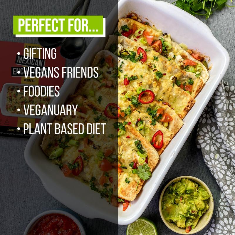 Spicentice Vegan Recipe Kit Gift Set - 6 Plant-Based Meals from Around the World - Includes Spice Blends, Recipes, and a Food Shopping Lists 4