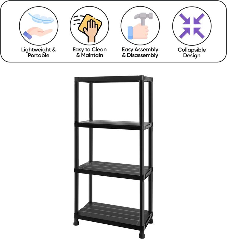 Shelving Plastic Storage Unit for Garage Warehouse Sheds Racking Storage 5