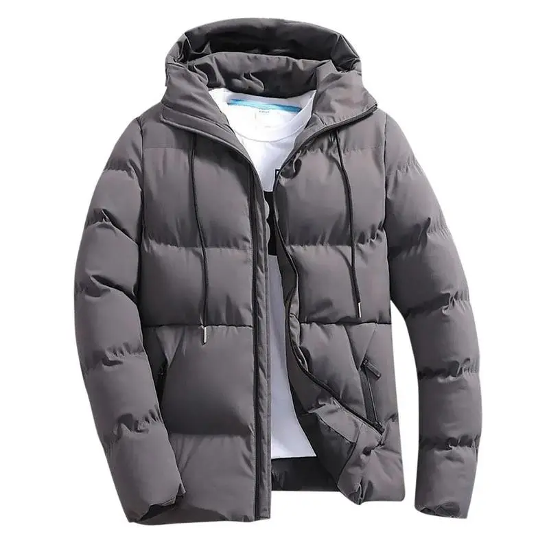 [2025]Fashion Parkas Men Winter Overcoat Men's Casual Jacket Warm Hooded Thick Puffer Coat Outwear Business Hombre Menswear Tops Underwear Human 8