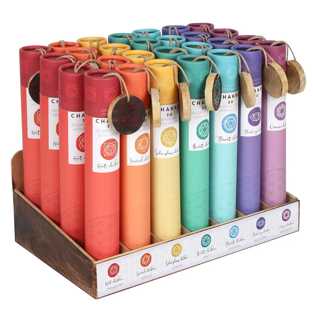 Mixed Fragrance Chakra Incense Sticks seven to choose from Aroma Pack