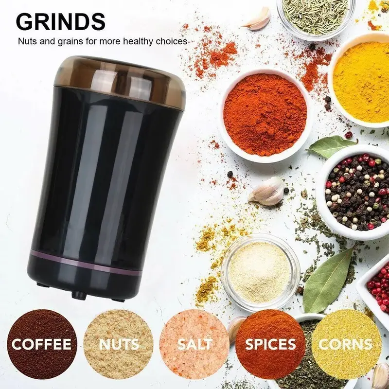 Electric Coffee Grinder Grinding Milling Bean Nut Spice Matte Blade Blender UK 7