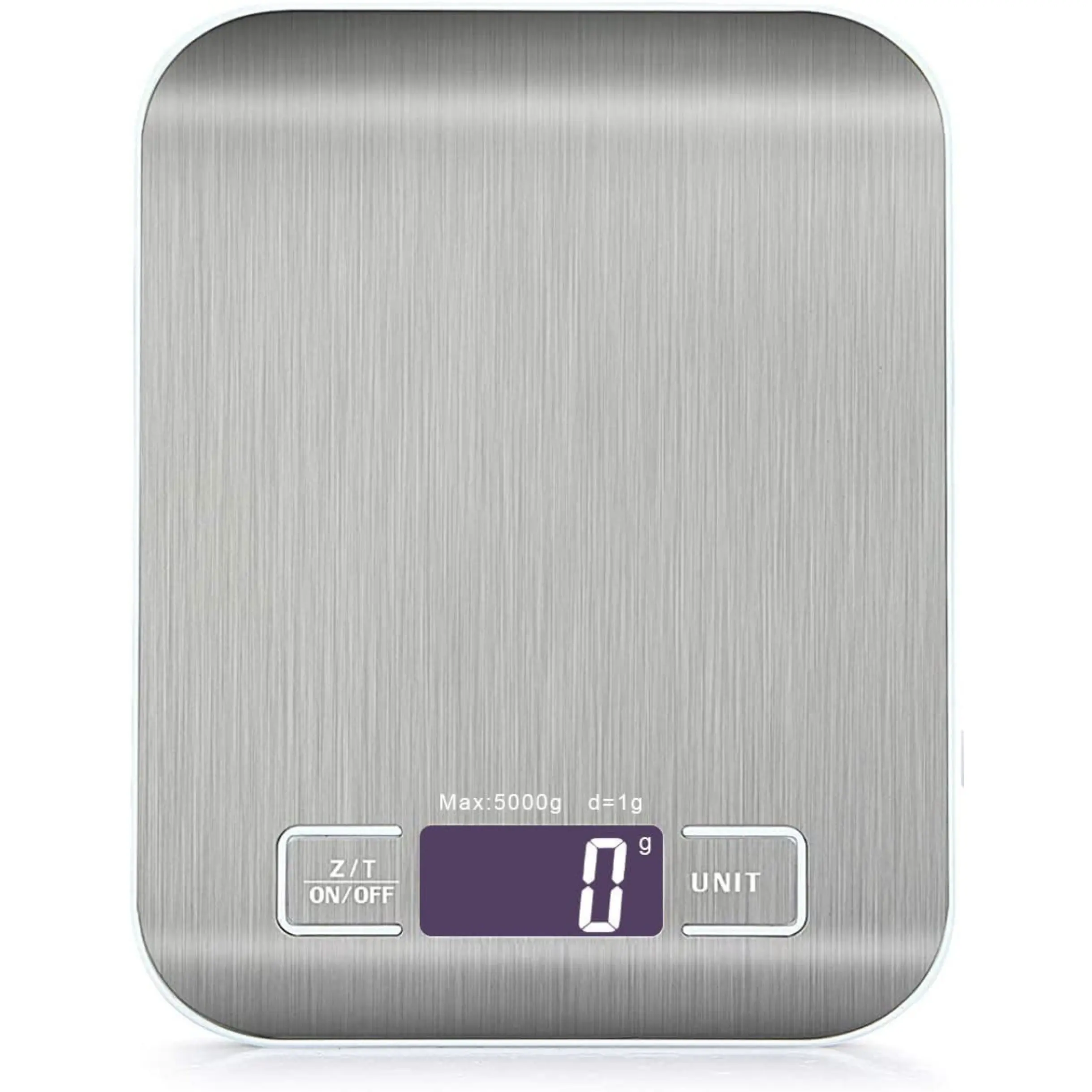 Digital Kitchen Scale with Stainless Steel Platform for Accurate Measuring - Backlit LCD Display for Home and Office Use - Utensils