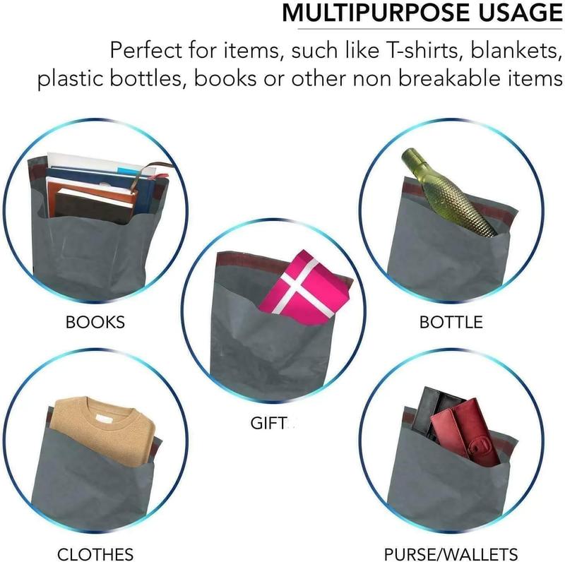 10" X 14" Grey Mailing Bags | Self Adhesive | Waterproof and Tear-Proof Postal Bags 3