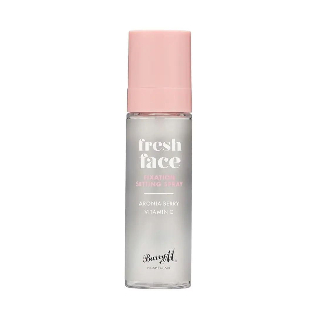 Barry M Fresh Face Fixation Makeup Setting Spray, Long-lasting, Infused With Aronia Berry and Vitamin C Clear Flawless Radiant Cosmetic