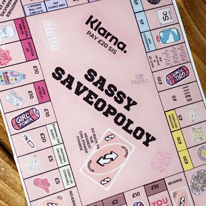 Sassy Saveopoly Saving Challenge - Cash Stuffing - Money Saving Game - Budgeting - Money Saving 4