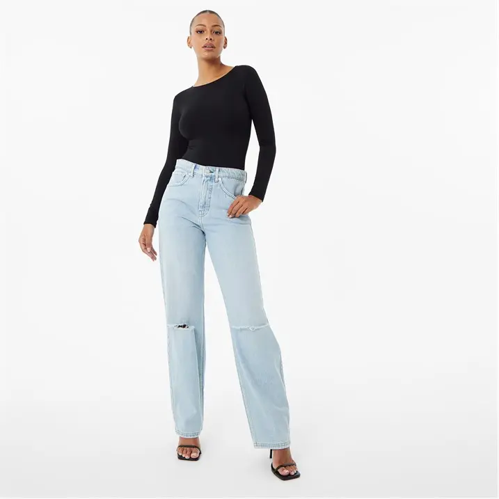 Jack Wills Womens Second Skin Long Sleeve Bodysuit Round Neck 6