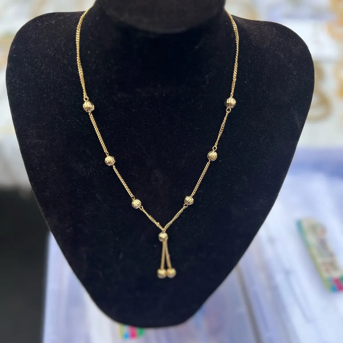 Women's 24k Gold Plated Short Necklace - Fashion Accessory