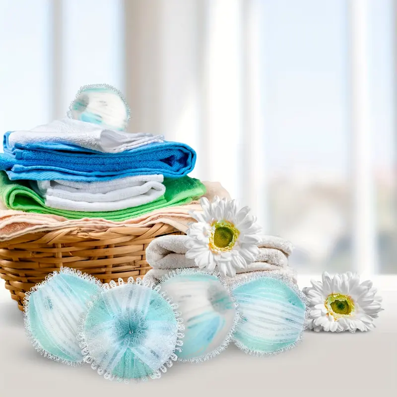 RISELDAJOR   5-Pack Manual Nylon Reusable Pet Hair Remover Balls - Ideal for Cleaning Dog and Cat Fur from Clothing, Bedding, and in the Bathroom 2