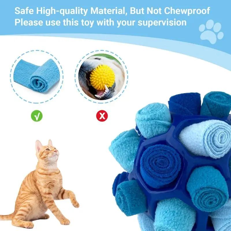 Gift For Pets, Dog Sniffing Ball, 1 Count Pet Snuffle Ball, Puzzle Toy Perfect Gift for Dog, Interactive Dog Treat Balls, Encourage Natural Foraging Skills Slow Food Training 3