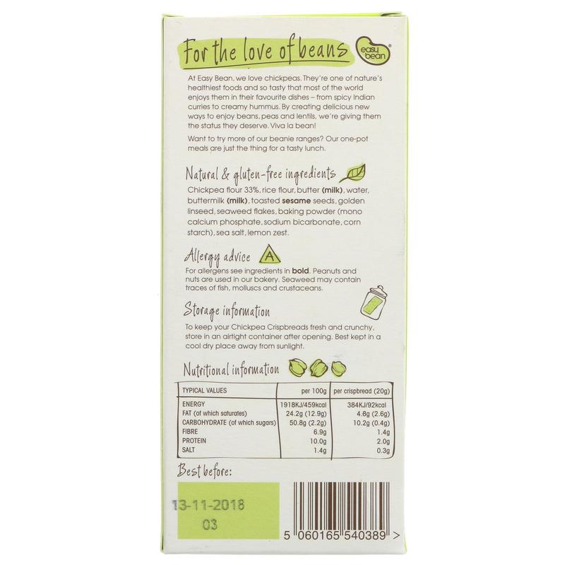 Easy Bean | Chickpea Crispbread - Seaweed | 110G 1