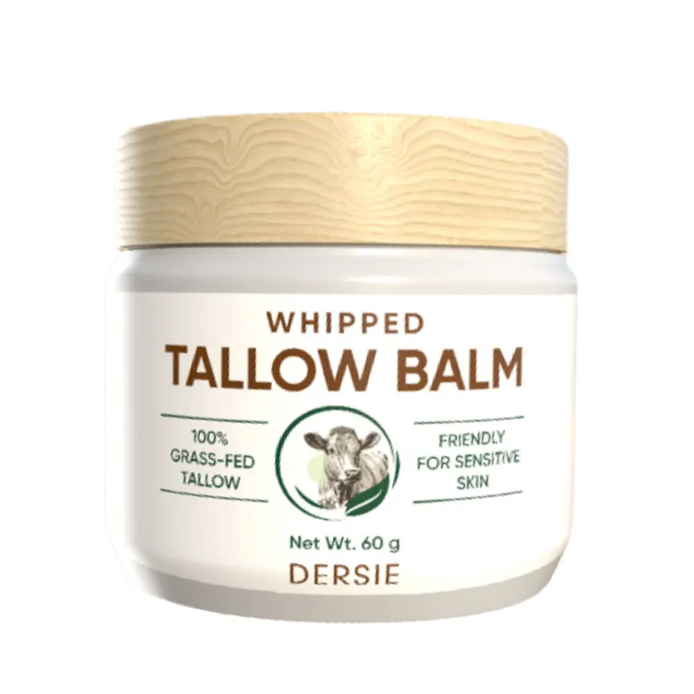 Whipped Beef Tallow Balm for Skin: Moisturizer with Emu Oil, Blue Cypress - 2.12 OZ - Skincare, Moisture