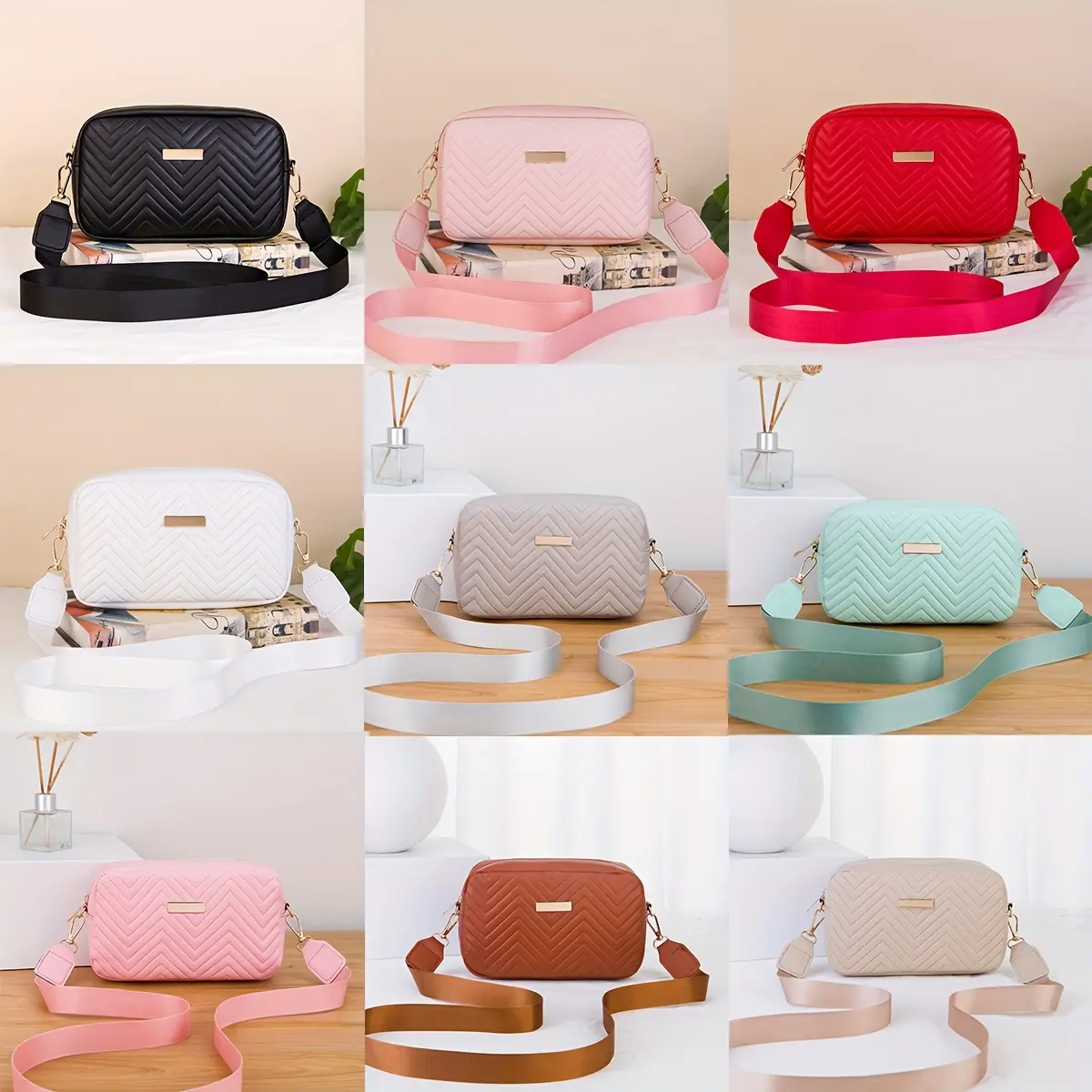 Versatile Small Square Shoulder Bag - Crossbody Bags for Women with Adjustable Strap, Outdoor Commuter, and Chic Design - Perfect for Daily Use and Travel