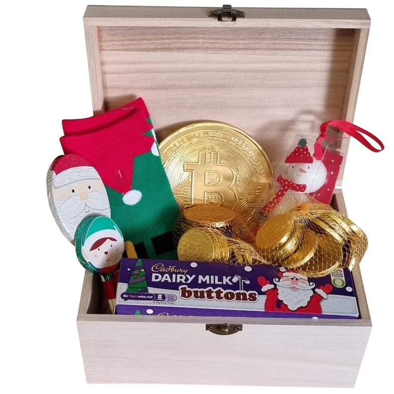 Personalised Engraved Wooden Christmas Gift Box Gift for Kids or Adults |18 cm Empty box Traditional Xmas Gift jewellery 4