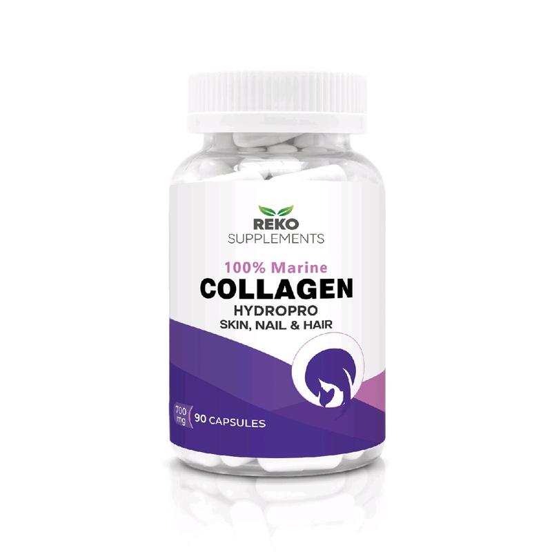 Marine Collagen 90 Capsules with Hyaluronic Acid, Biotin and Blueberry Hydrolysed type 1, with vitamins and minerals, supplement for Women, Hair,Nail,and Skin Supplement, vitamins for women Healthcare  Beauty 0