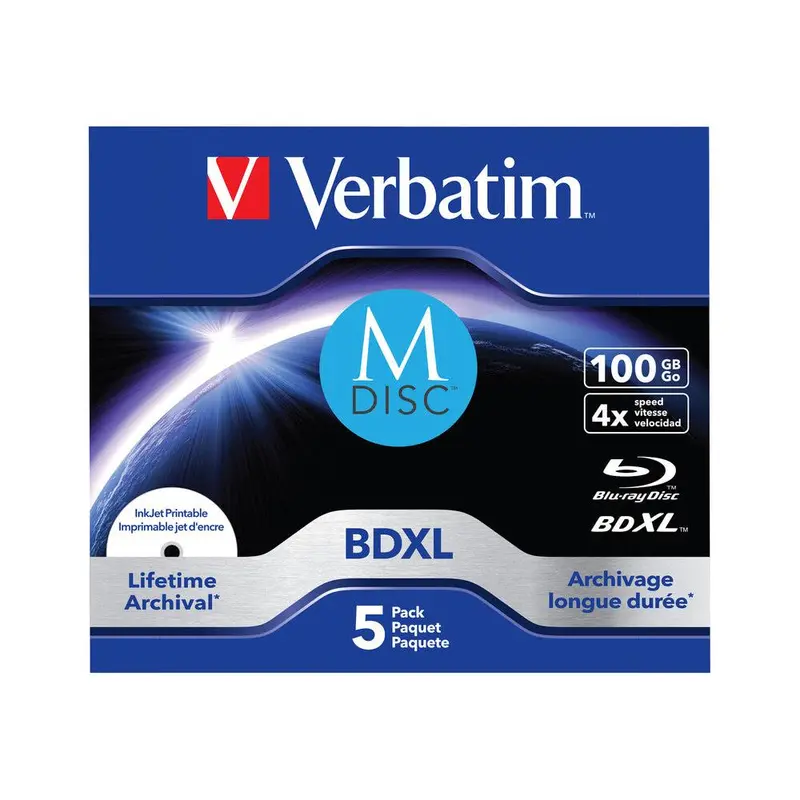 Verbatim 43834 blank Blu-Ray disc BDXL 100 GB 5 pc(s) 0