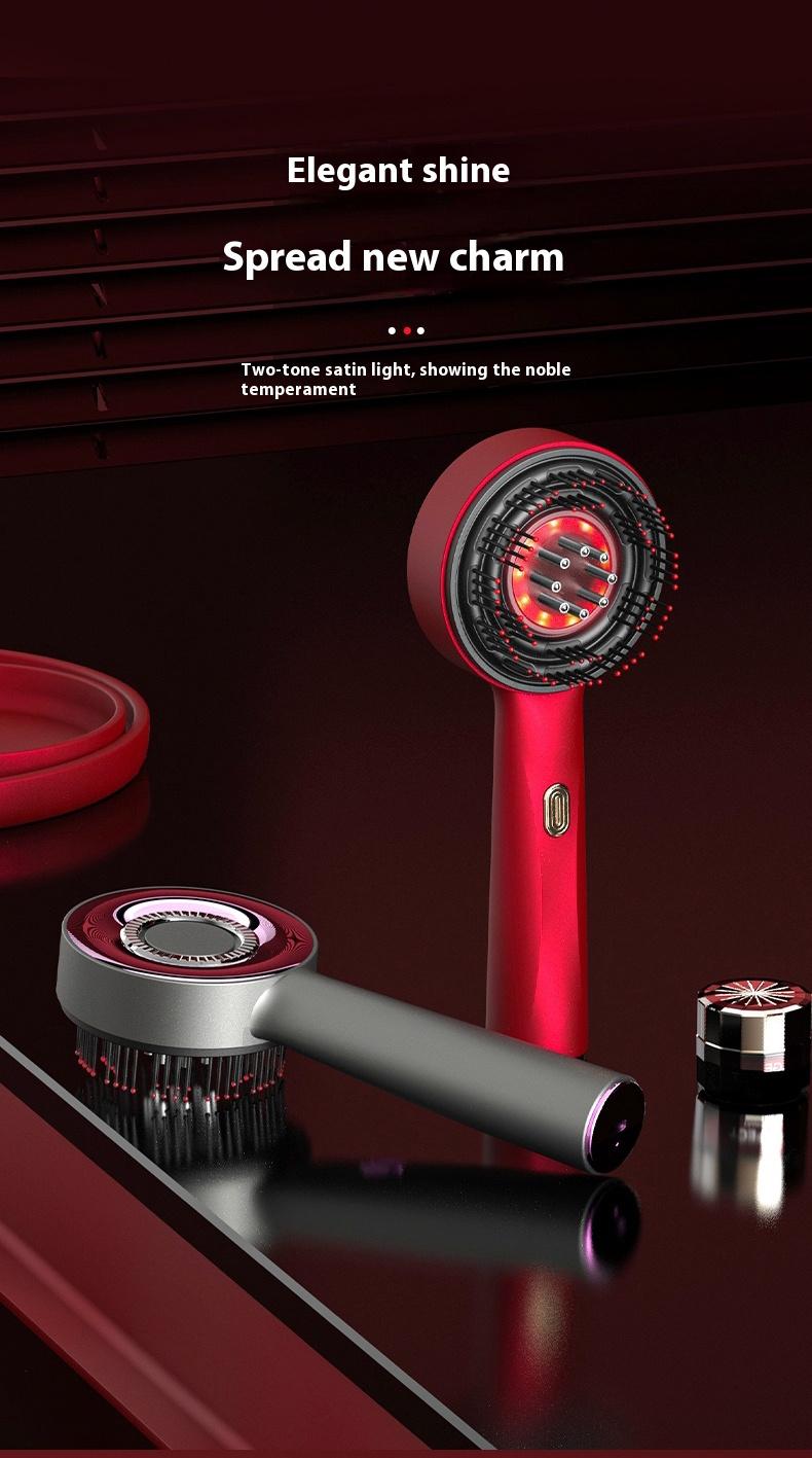 Product Introduction of Multi-function Massage Comb,Electric Hair Oil Comb and Scalp Massager in One, A Vibrating Head Massager for Scalp Cleaning, A Hair Scalp Massager with IPX7 Waterproof Function, Wireless and Portable,Scalp&Hair,Head Massage,  Home Relaxation 19